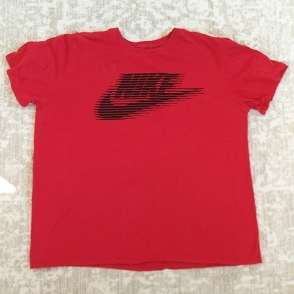 Nike Athletic Cut Crew Neck Tee Shirt XXL Red - Picture 6 of 9
